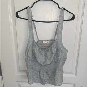 Women's Blue Floral Top